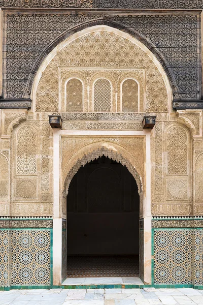 Porte de la Madrasa Bou Inania, à Fès — Photo