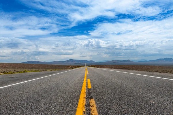 Vista Rota Norte Americana Conhecida Como Estrada Mais Solitária América — Fotografia de Stock