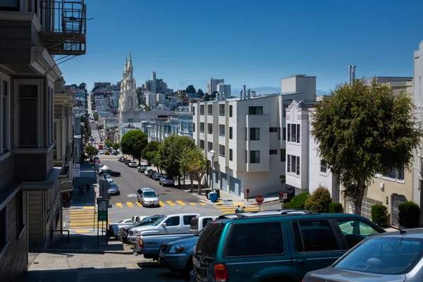 San Francisco Kalifornien Juli 2014 Blick Auf Die Filbert Street — Stockfoto