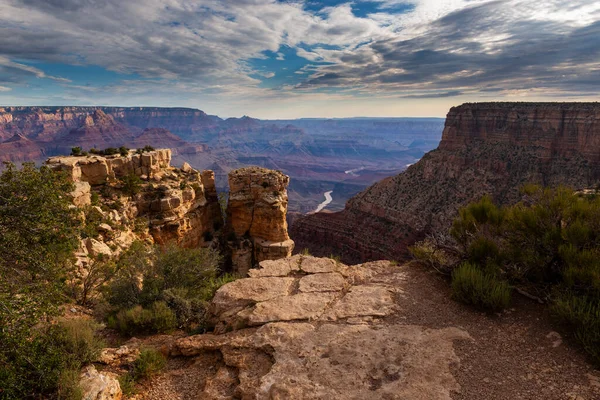 Vista Panoramica Del Grand Canyon Del Fiume Colorado Nel Grand — Foto Stock