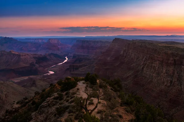 Vista Panoramica Del Grand Canyon Del Fiume Colorado Dal Punto — Foto Stock