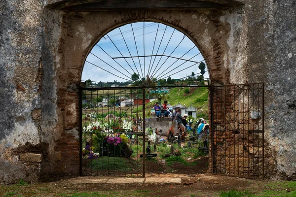Сан Хуан Чамула Мексика Мая 2014 Года Кладбище Городе Сан — стоковое фото