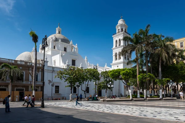 Veracruz Meksyk Maja 2014 Widok Główny Plaza Zocalo Miasta Veracruz — Zdjęcie stockowe
