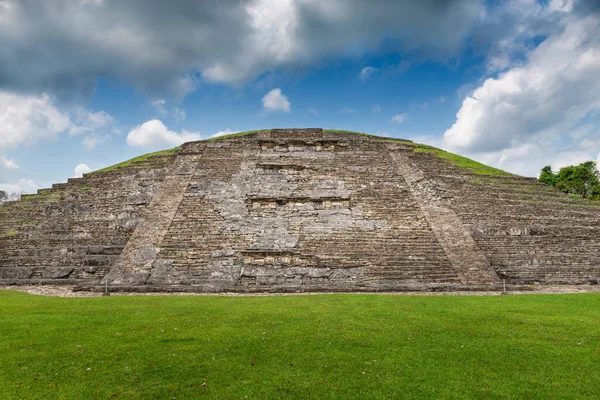 View Ancient Pyramid Tajin Archeological Site Papantla Veracruz Mexico — Stock Photo, Image