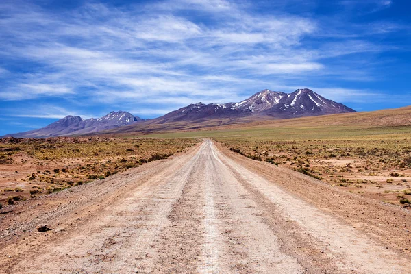 Dirt road in the Atacama Desert Stock Image