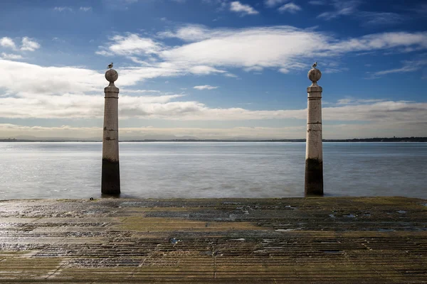 Cais das Colunas à Lisbonne, Portugal — Photo