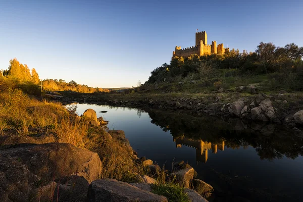 Castelo de Almourol no rio Tejo, Portugal — Fotografia de Stock