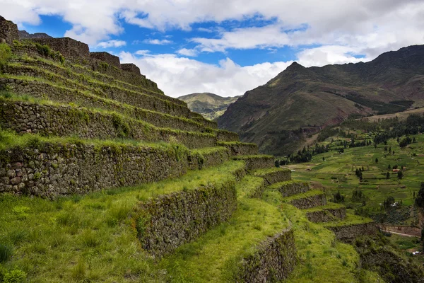 Terrazze Inca a Pisac, Perù — Foto Stock