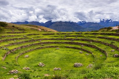 Moray, kutsal vadi, Peru'daki Inca dairesel teraslar.