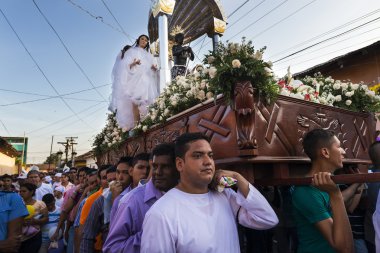 Şehir Leon, Nikaragua Paskalya kutlamaları.