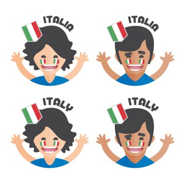 İtalya'da çığlık futbol fan yüzü boyalı