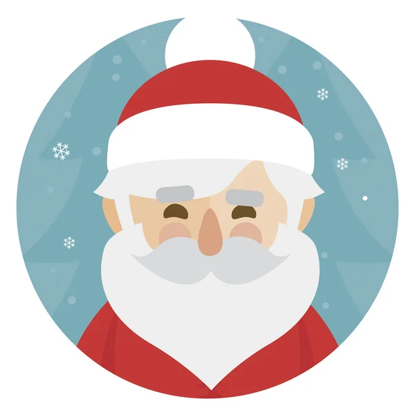 Illustration de personnage du Père Noël. Joyeux Noël — Image vectorielle