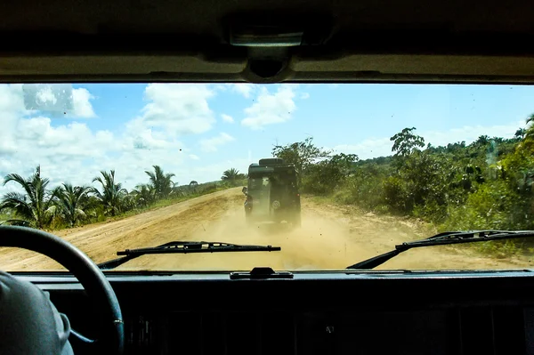 Offroad arabanın kokpit içinde
