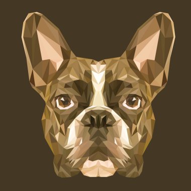 Fransız buldozer düşük Poli Dizayn.