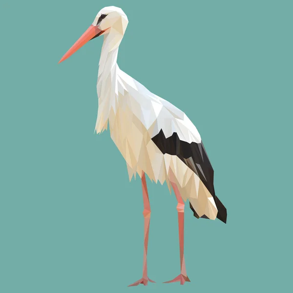 Stork bird animal — Stock Vector