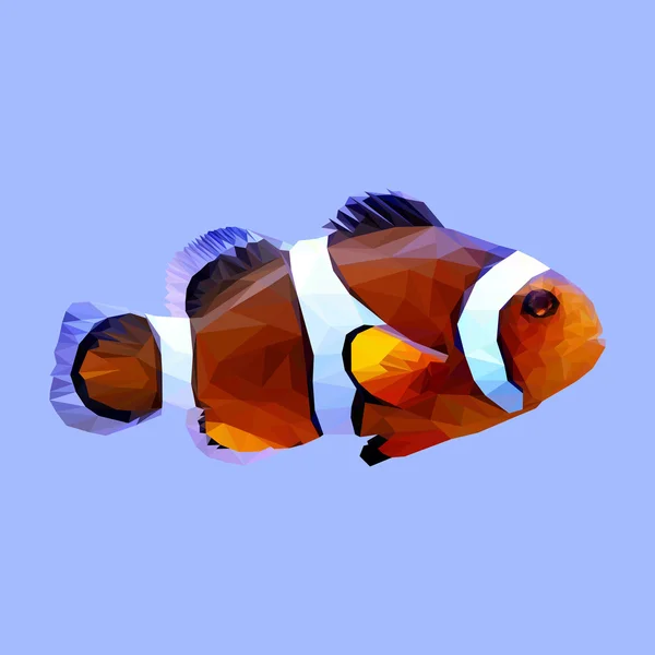 Clownfisch Fisch Clown Tier — Stockvektor