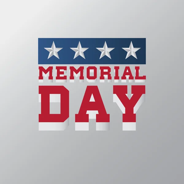 Memorial Day background — Stock Vector