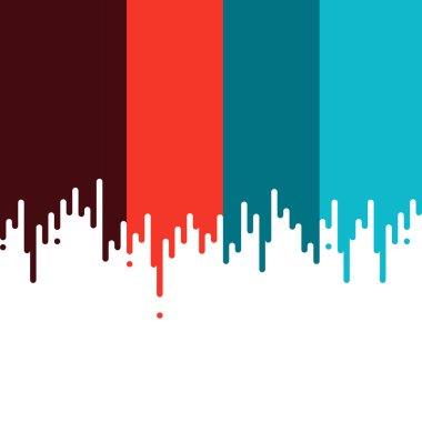 Kırmızı ve mavi boya damlama