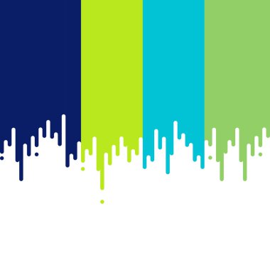 Mavi ve yeşil boya damlama