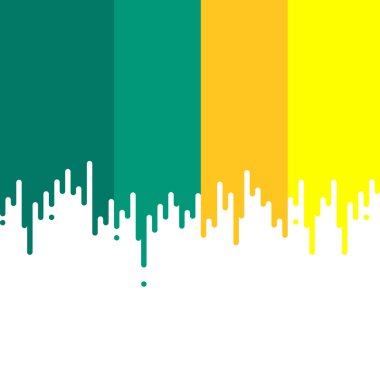 Yeşil turuncu ve sarı boya damlama