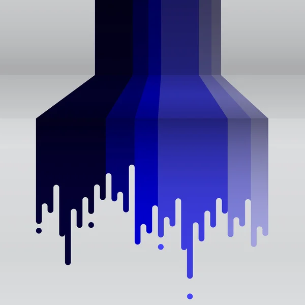 Tropfende Blautöne — Stockvektor