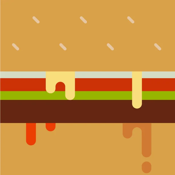 Cortando hambúrguer de tinta —  Vetores de Stock