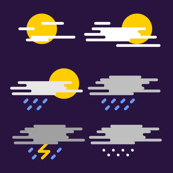 Weather forecast dripping paint — Stock Vector