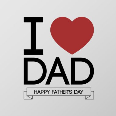 Babalar Günü tebrik kartı.