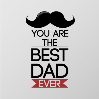 Babalar Günü tebrik kartı.