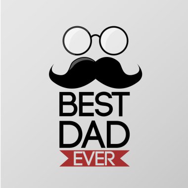 Babalar Günü tebrik kartı.