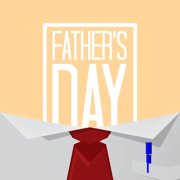 Fathers day greeting card — Stock Vector