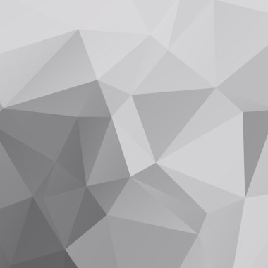 Arka plan siyah ve beyaz düşük Poli üçgene