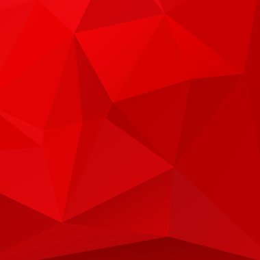 Arka plan kırmızı düşük Poli üçgene