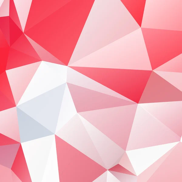 Röd låga poly triangulated abstrakt bakgrund — Stock vektor
