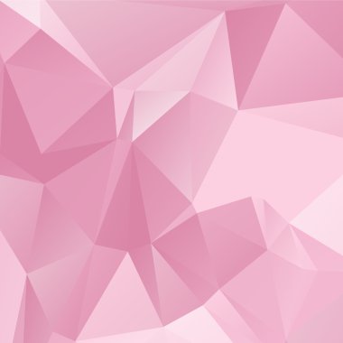 Pembe düşük Poli arka plan üçgene