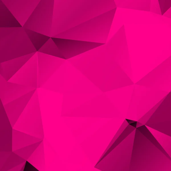 Rosa bajo poli triangulado fondo abstracto — Vector de stock