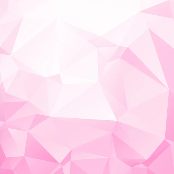 Pink low poly triangulated abstract background — Stock Vector