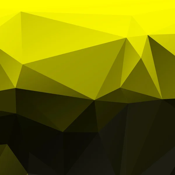 Желтый низкополитриангулированный абстрактный фон — стоковый вектор