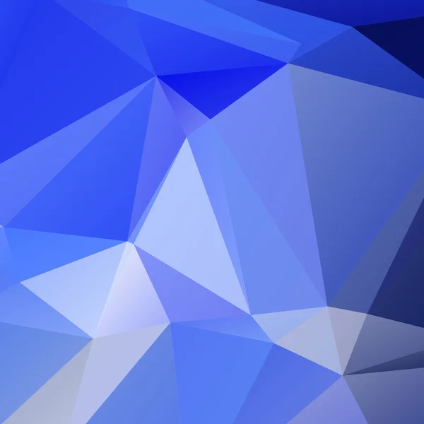 Blauer Low-Poly-Dreieck abstrakter Hintergrund — Stockvektor