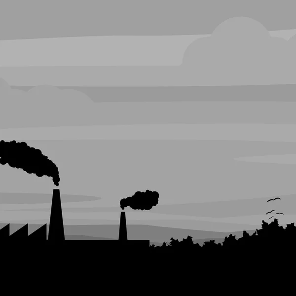 Illustration abstraite du paysage — Image vectorielle