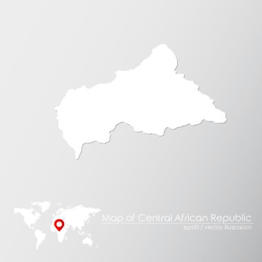 Orta Afrika Cumhuriyeti Haritası