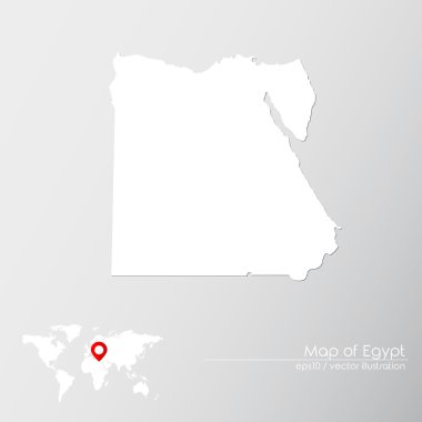 Mısır ile Dünya Haritası