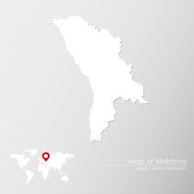 Moldova ile Dünya Haritası