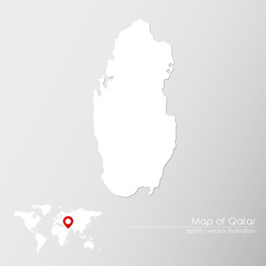 Dünya harita Katar 