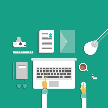 düz tasarım modern vektör çizimi 