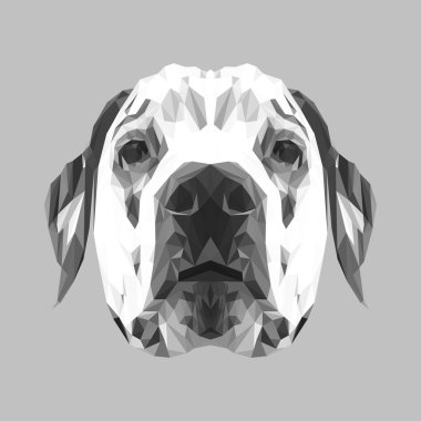 Dalmaçya köpek hayvan düşük Poli Dizayn