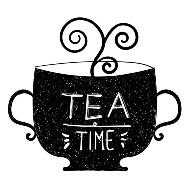 Çay saati. Tipografik Tasarım 