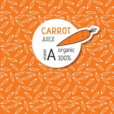 Havuç suyu etiket için şablonlar