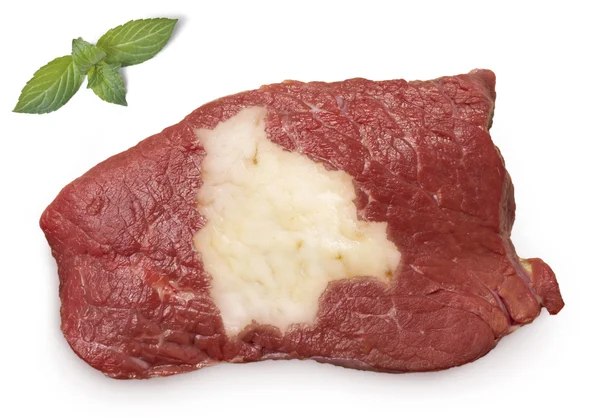 Мясо ростбифа и жир в форме Боливии. (серия ) — стоковое фото