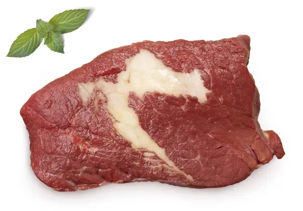 Roast beef meat and fat shaped as Croatia.(series) — Stock fotografie